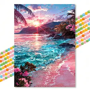 Dreamy Sand Wave Diamond Painting, Round Drill 30x40cm, Girls Room Decor Stress Relief Handmade DIY Craft Kit, Diamond Painting Kits