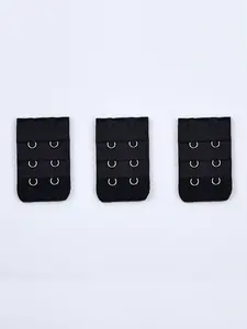 Women's Bra Extender Straps 3 Pack, 3.2 Cm/1.26 Inch Elastic Soft Comfortable Bra Bands with 2 Hooks, Women's Underwear and Lace Accessories