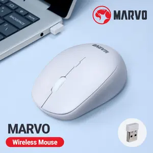 MARVO-WM103 Wireless Gaming Mouse, Adjustable DPI, Optical Sensor, Programmed Buttons, Lightweight Ergonomic Computer Mice 2.4G/BT/USB-C for PC/Mac high dpi mouse lightweight mouse mac pc gamer hr battery triple mode pc gear