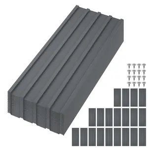 20Pcs Metal Roofing Panels for Carport – Heavy Duty Galvanized Steel Corrugated Panels Kit for Patio, Outdoor, Garden – Durable & Rust Resistant