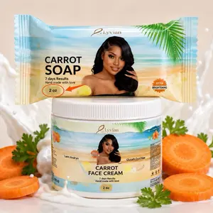 Carrot Skincare Bundle - Face Cream and Soap Set for Daily Hydration