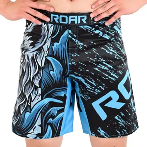 ROAR-INT Men’s Fox MMA BJJ No-Gi Grappling Cage Fight Wrestling Shorts