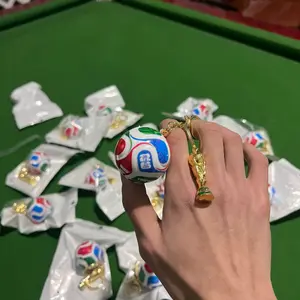 2026 Football Keychain USA Canada Mexico Sports Pendant Soccer Match Souvenir Accessories Fan Lover Gift Bag Hanging Decoration keychain football pub World Cup small gifts new model