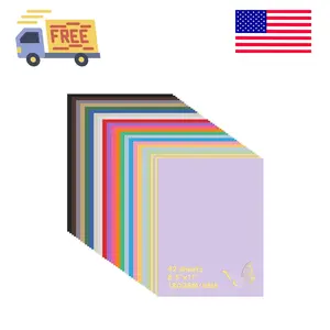 42 Sheets Colored Cardstock Paper, 8.5 x 11 Inches, 21 Assorted Colors, 180gsm