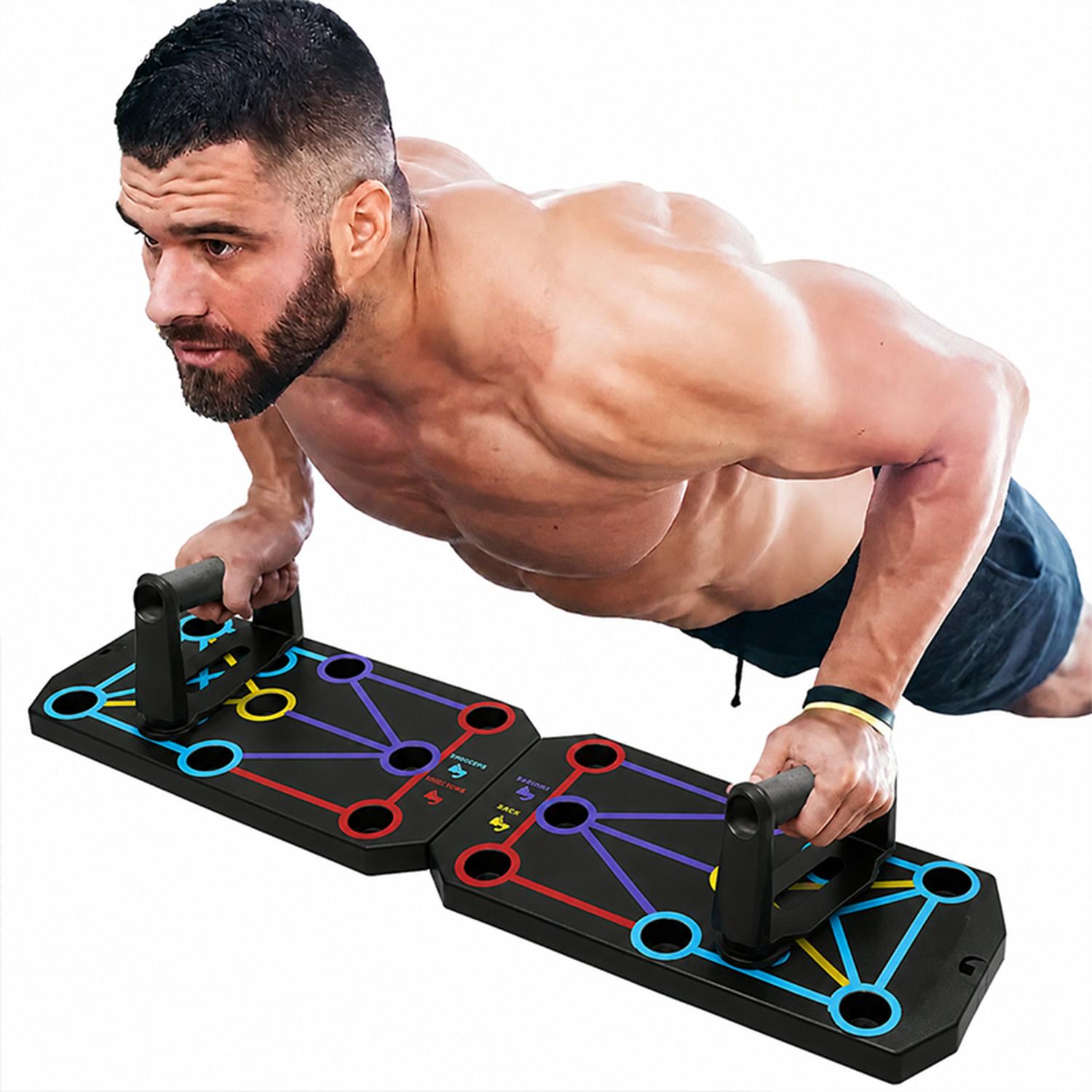 Unisex Color-Coded Push Up Board - Portable Functional Strength Workout Equipment, Non-Slip Handles Muscle Trainer for Home Workouts, Chest & Abs At-Home Gym Accessory
