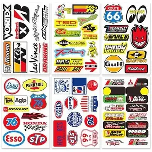 Cars Motor Drag Racing Lot 6 Vinyl Graphic Decals Stickers D6095