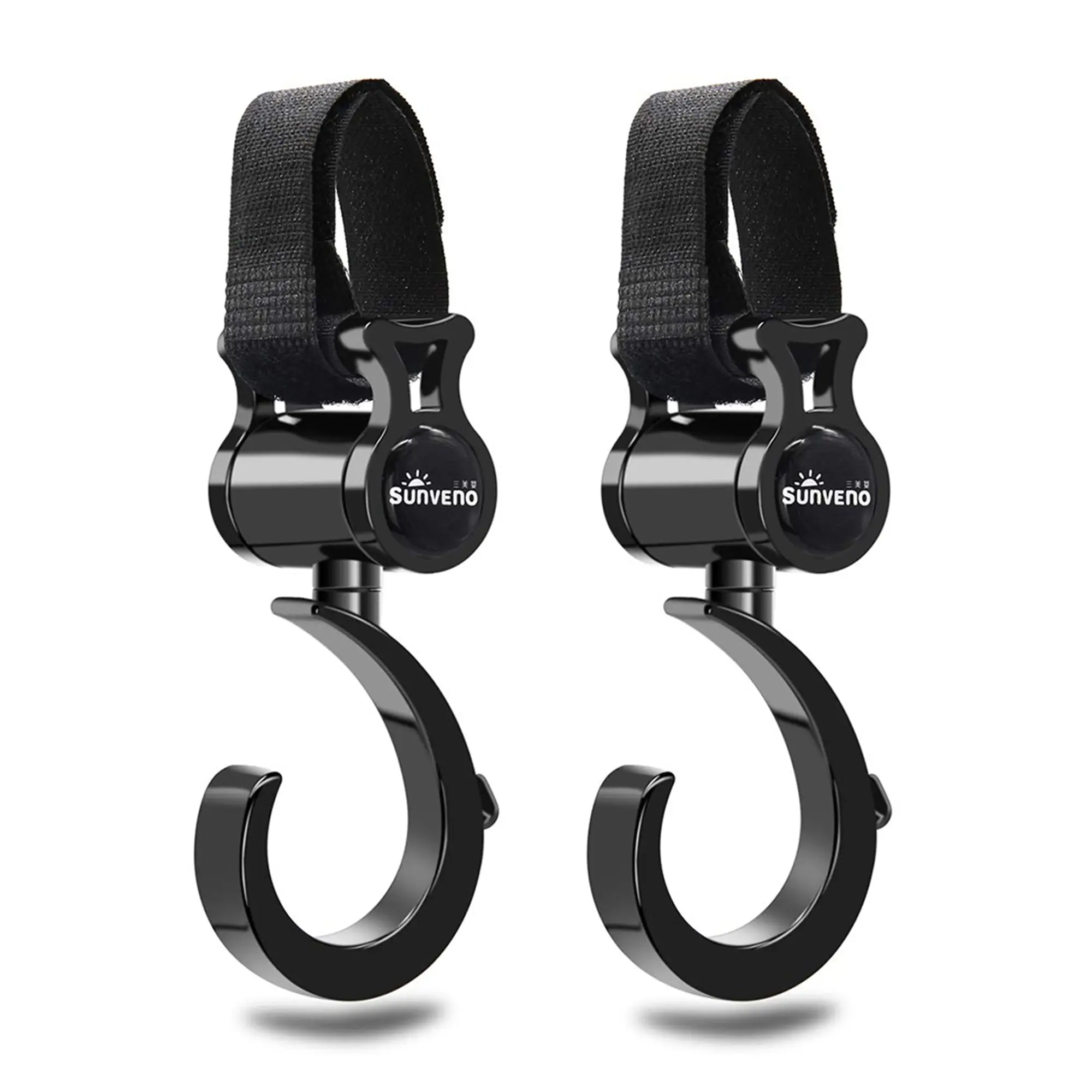 Sunveno Multi Use Stroller Hooks For Organization