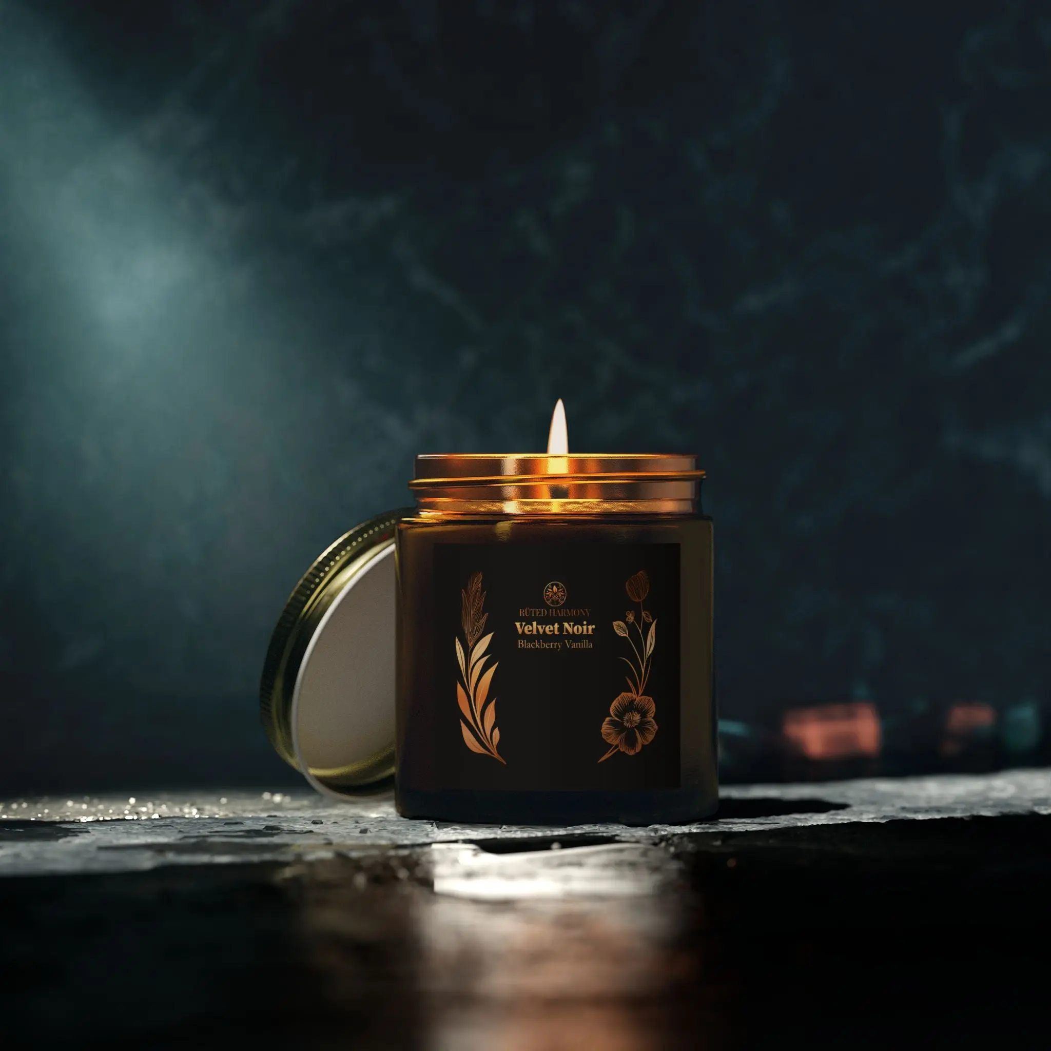 Velvet Noir Blackberry Vanilla - Scented Candle -  (4oz, 9oz)