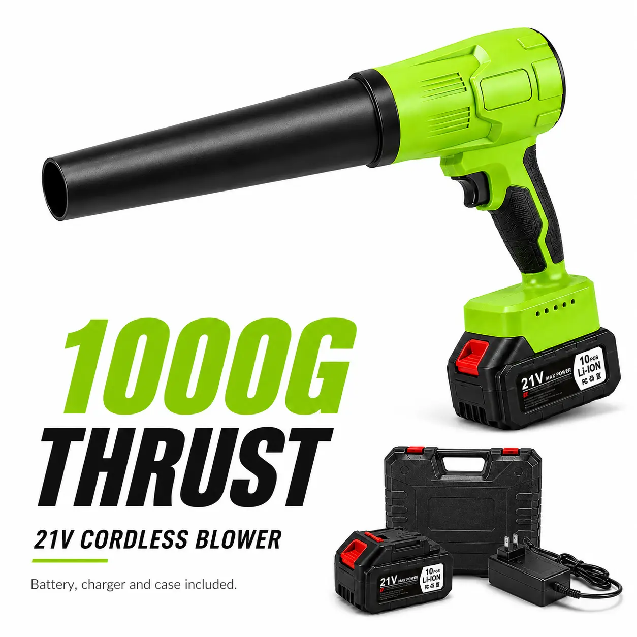 Handheld Brushless Motor Cordless Turbo Jet Blower - Powerful Power Tool for Car Drying, Outdoor Cleaning violent fan
