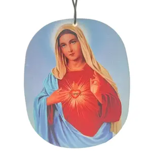 Car Freshener with Religious Design (5 Count)