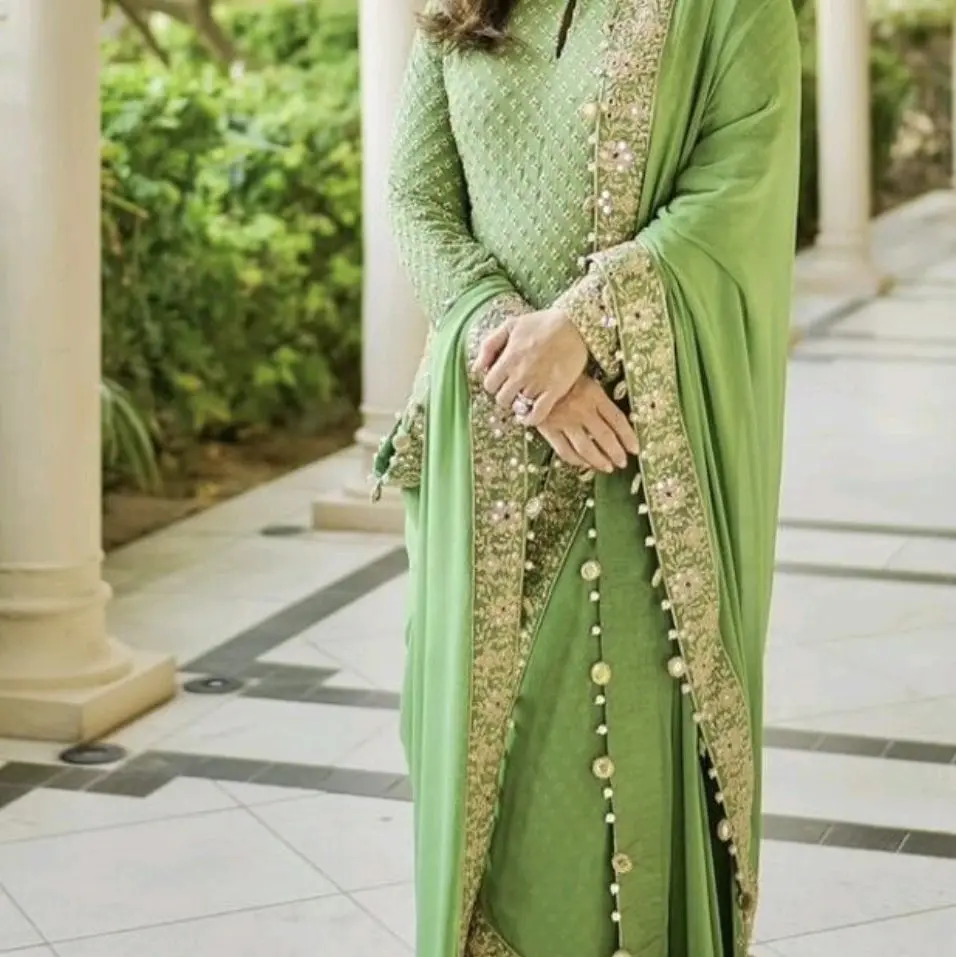 Women's Traditional Pakistani Salwar Kameez - Elegant Fashion Clothes for Casual Wear, Comfortable Womenswear Dress