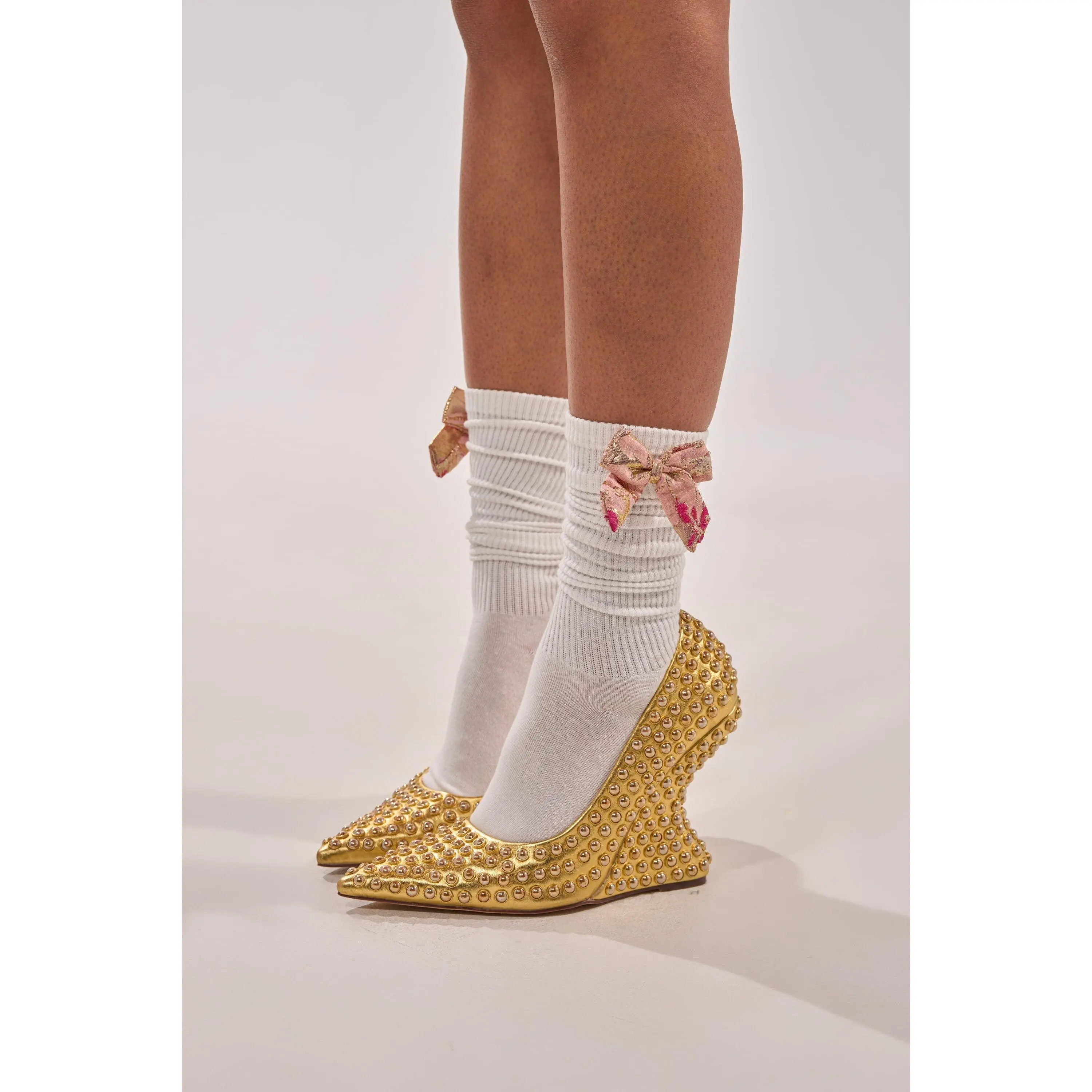 DOLLED UP BOW SOCKS