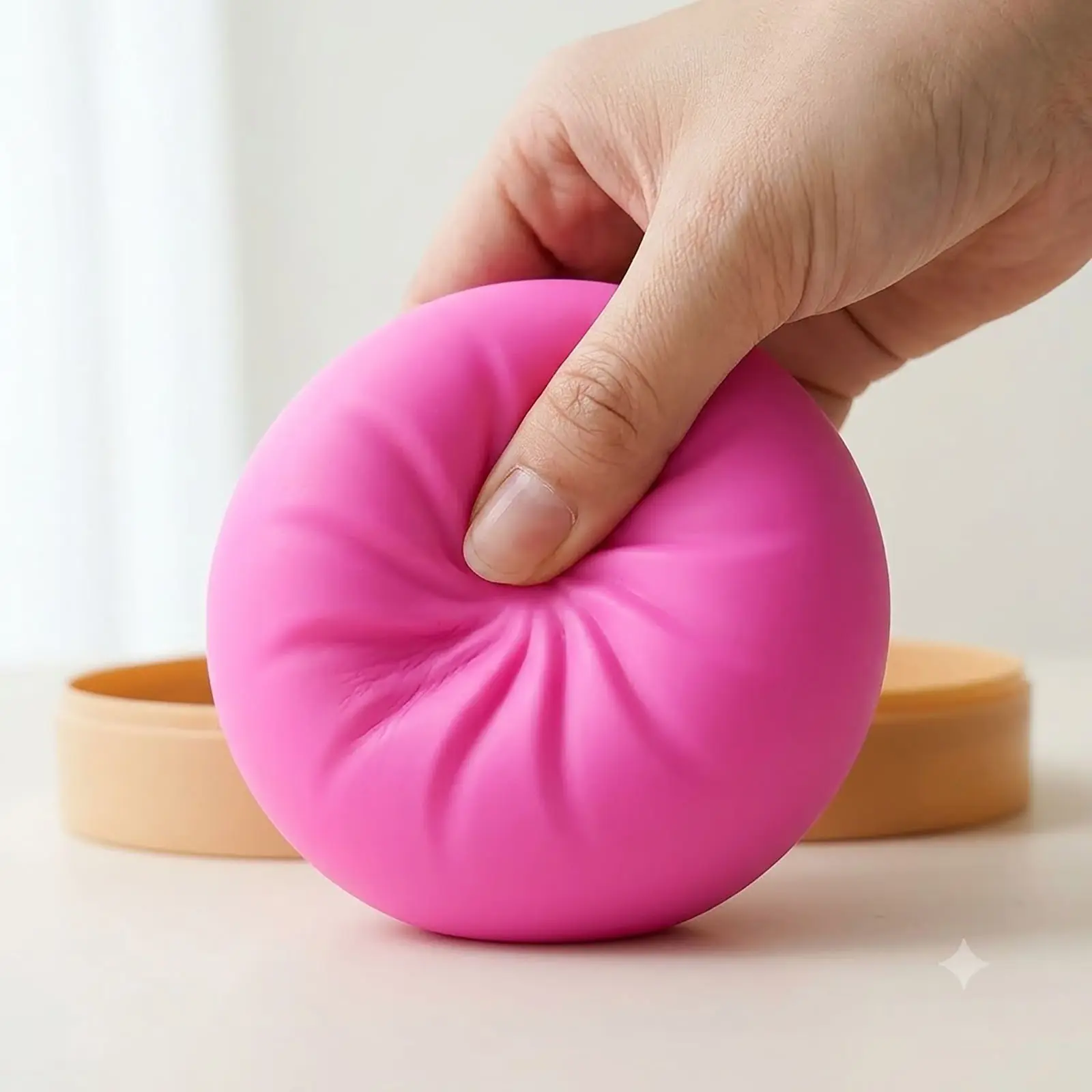 Dumpling-shaped stress ball, Soft Squeeze Decompression Dough for Adults Classroom Prizes & Party Favors