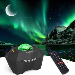 Northern Light Projector with Bluetooth Speaker & Remote Control, LED 3 in 1 Night Light Projector Moon Galaxy Aurora Patterns