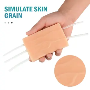 Vascular Practice Model with Simulated Fingerprints and Prominent Veins, Realistic Vascular Training Kit for Nursing Students, Iv Insertion Practice