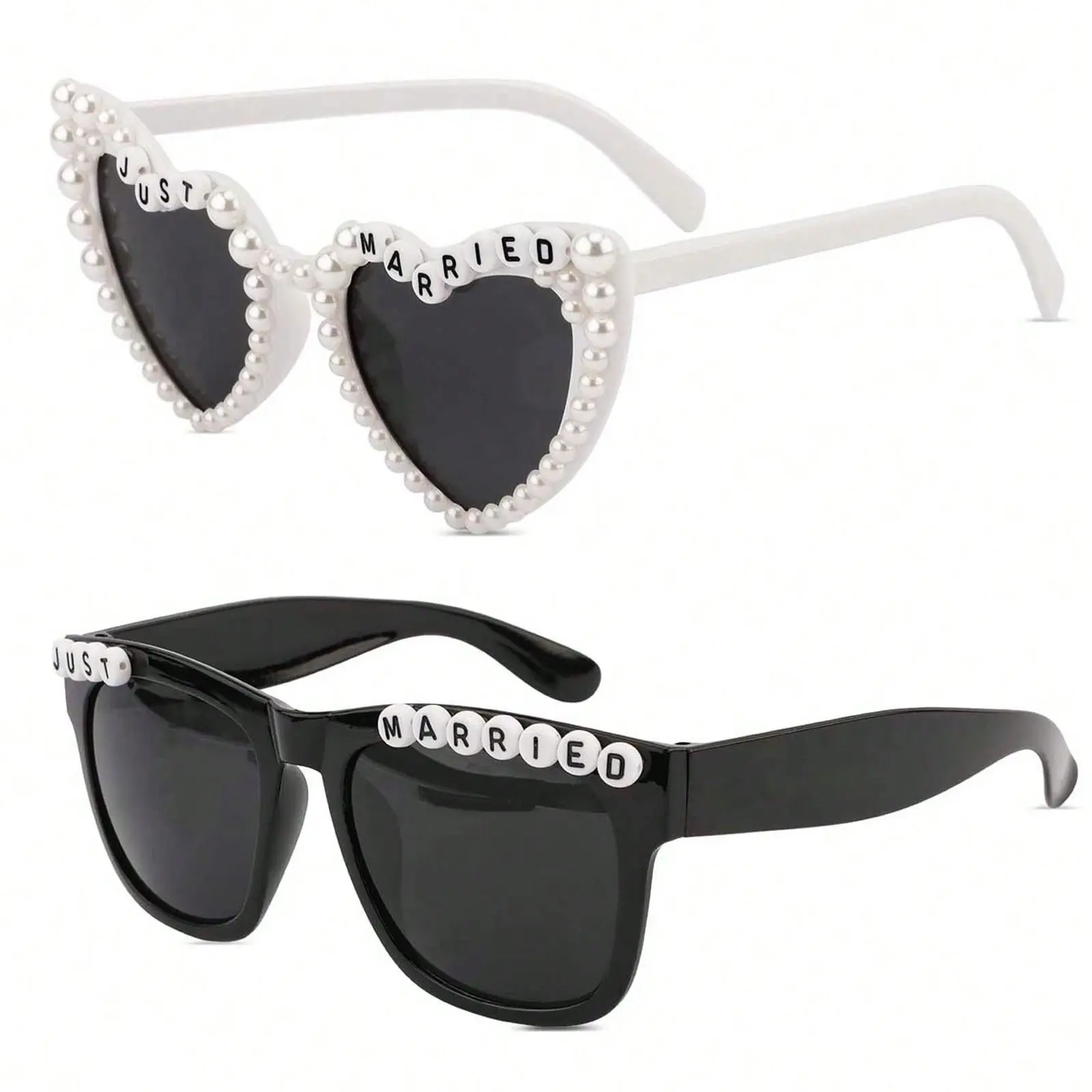 Fashion Glasses Set for New Wedding Party Decorations, Perfect for Bridal Shower & Single Bachelor Parties, Stylish Accessories, Party Supplies, Party Accessory