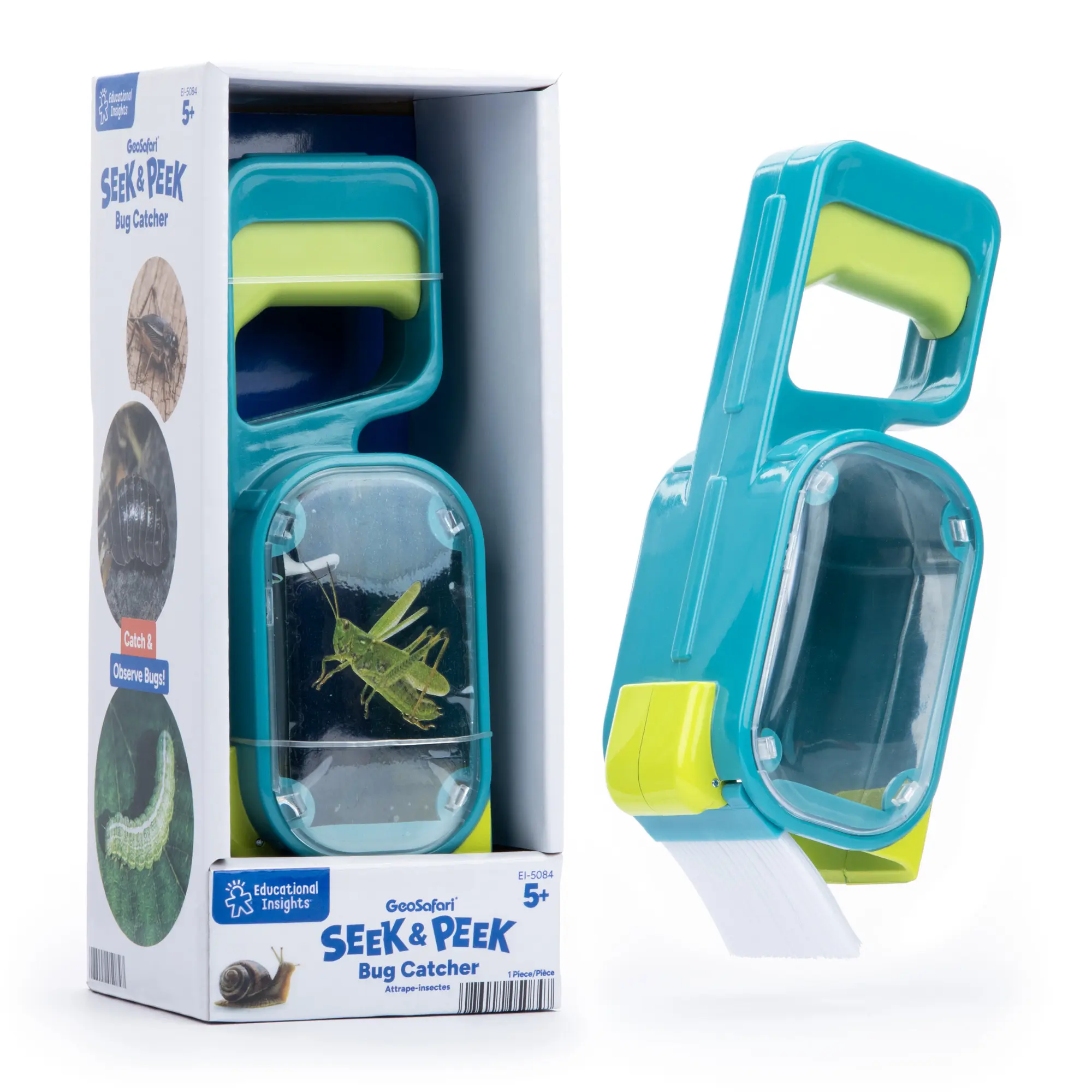 EDUCATIONAL INSIGHTS GEOSAFARI SEEK AND PEEK BUG CATCHER, AGES 5+ CATCH AND RELEASE BUGS
