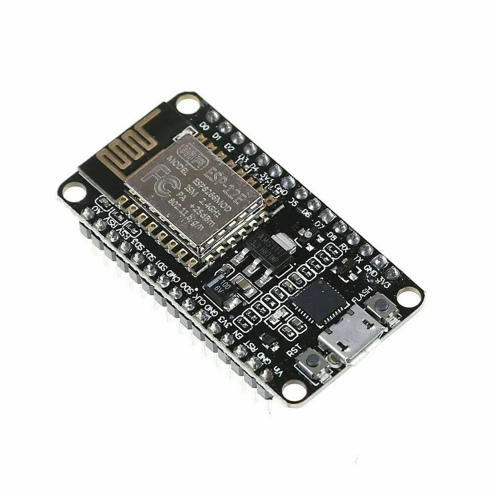 SGElectronix 1PC ESP8266 Node MCU CP2102 ESP-12E Pin-Equipped Open Source Serial Development Board - Arduino Compatible, Built-in Micro-USB, Easy to Program, Flash & Reset Switches for Computers & Office Wireless Network Components