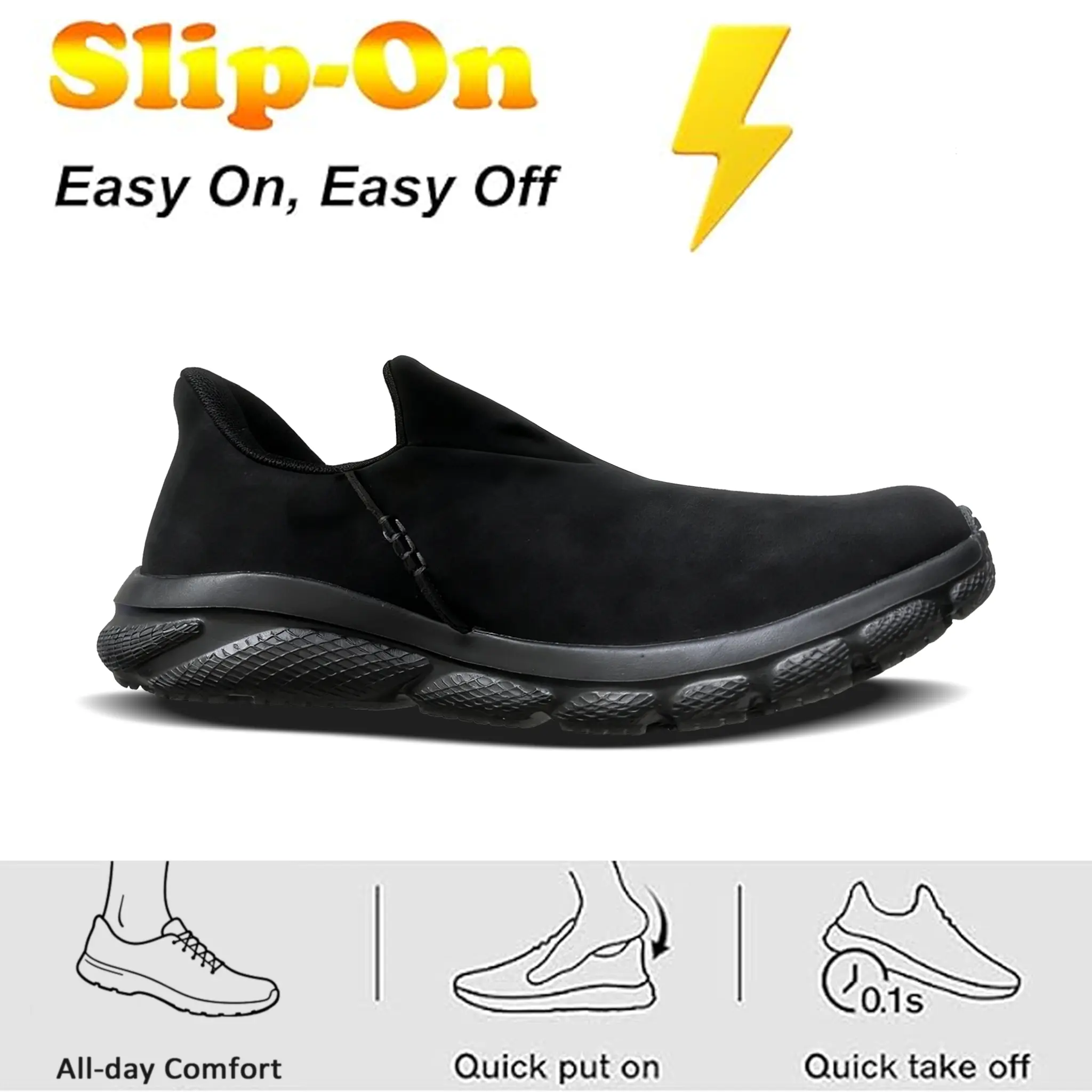 Unisex Work Protective Shoes, Solid Slip-On Safety Clogs, Lightweight and Wear-Resistant Footwear for Chefs and Kitchen Staff, Work Safety Footwear