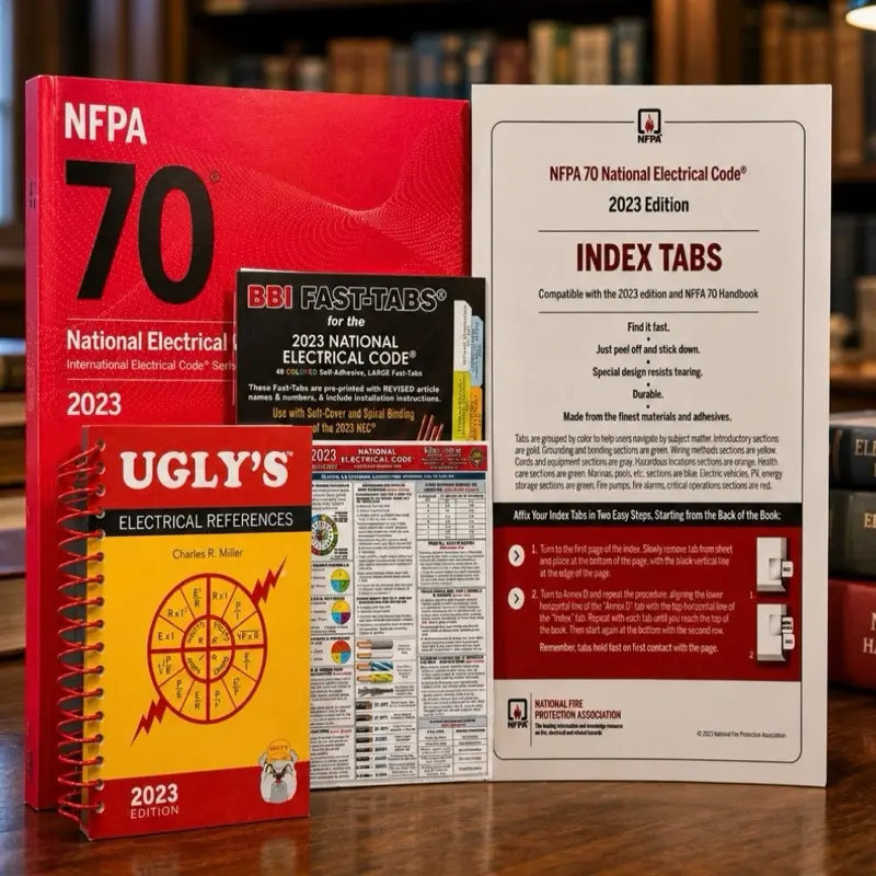 2023 Edition National Fire Protection Association (NFPA) 70 National Electrical Code Unabridged English Soft Cover Book, Ugly's Electrical Reference, BBI Tabs, Quick Index, Durable, Easy to Use