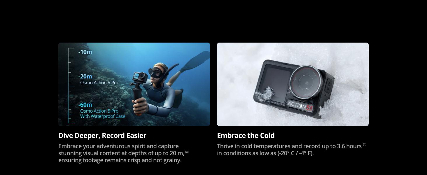 DJI Osmo Action 5 Pro Adventure Combo, 4K with 1/1.3" Sensor, 12h Extended Battery Life with 3 Batteries, Stabilization, Dual OLED Touchscreens, Mini Action Camera for Travel, Vlog