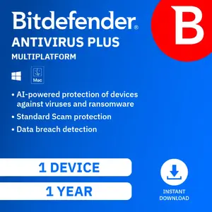 Bitdefender Antivirus Plus - New range| 1 devices | 1 year