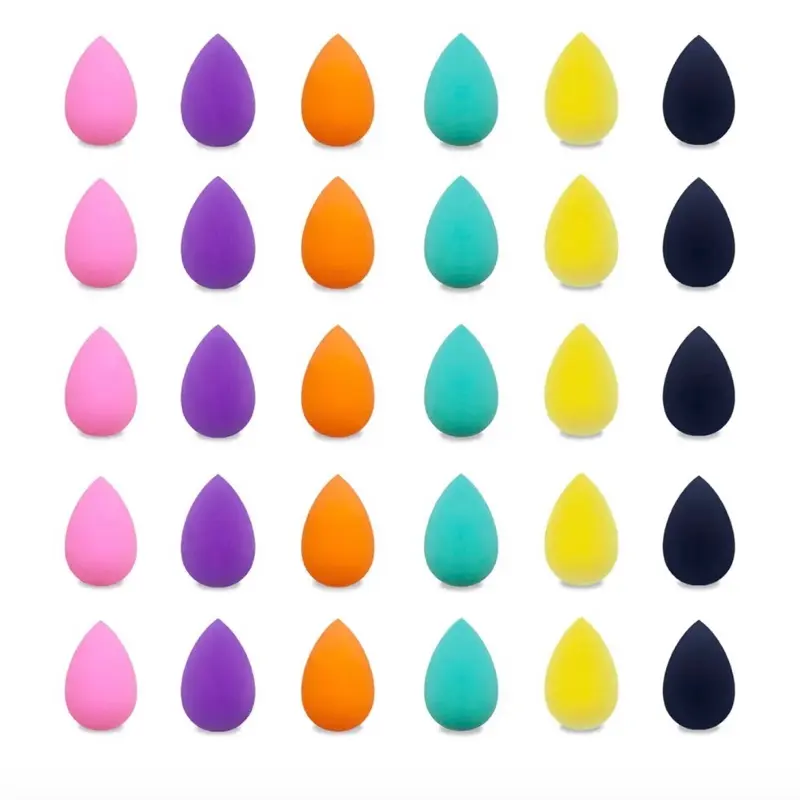 Mini Make-up Sponges - Assorted Colors for Flawless Application - Soft & Durable - Perfect for Foundation & Concealer
