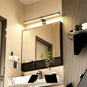 Wall mounted wardrobe light, mirror light, 30cm/40cm LED dimming light strip, CCT 2700K-6500K, Ra>95 high color rendering index, touch control, USB power supply, suitable for wardrobes, desks, walls, and in front of mirrors