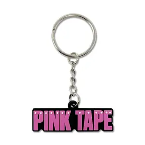 Pink Tape Keychain