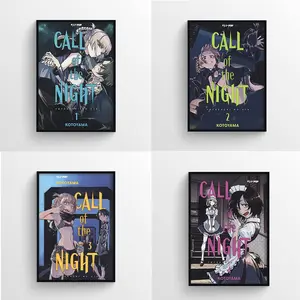 Call of the Night Vol 1- 20 Wall Art UNframed, Nanakusa Nazuna - Kou Manga Poster, Yofukashi no uta wall Art, Aesthetic Vampire Anime Art Print,  Anime Gift For Fan, Manga Poster, Wall Art