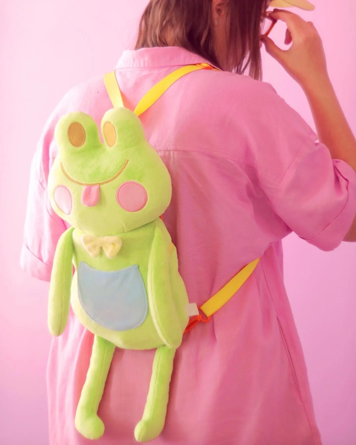 Frog Two-Way Bag Adjustable Shoulder Bag Cross-body Bag Backpack