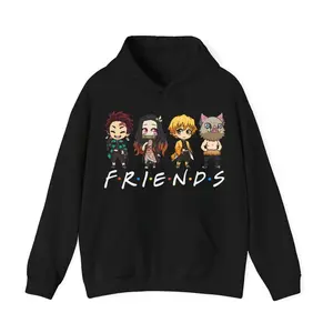 Dem0n Sl@yer Anime Hoodie - Unisex Hooded Sweatshirt, Cosplay Gift, Anime Fanwear, Graphic Pullover, Japanese Manga Merch
