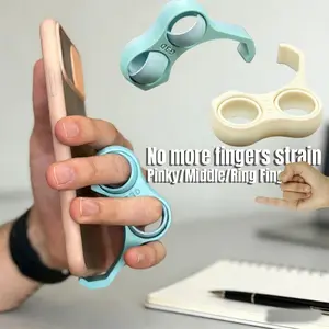 2 sets of phone holders, finger holders, Phone Grip Holder, to reduce finger pressure, relax the hands, compact design, minimalist accessories, durable brackets, high-quality support, suitable for gamers and enthusiasts, Phone Accessory Compatible