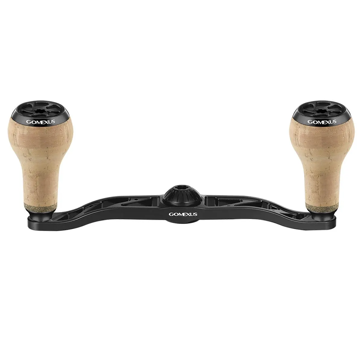 Gomexus Aluminum Baitcasting Fishing Reel Handle with Cork Knob - Ultra-Light 7075 Handle, Non-Slip, Easy Installation | BDH-CA27