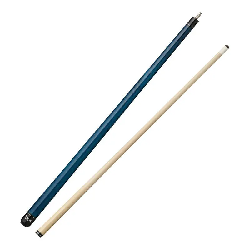 Viper Elite Series Blue Unwrapped Billiard/Pool Cue Stick, Pro Taper, Maple Wood, Customizable Fit, Weight Adjust Function, Adjustable Weight System
