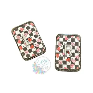 Checkered Hearts X-Ray Markers – Personalized Radiology Markers – Handmade X-Ray Tech Gift - July 4th Acrylic Xray Marker Set