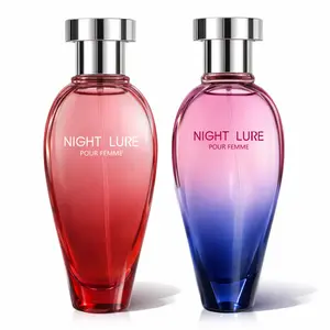 NIGHT LURE POUR FEMME 2-Pack Perfume 2    (60ML/2.029floz)x2  Stunning Scents – Bold Red + Dreamy Pink-Purple Gradient Bottles  Long-Lasting Evening Fragrance for Women Luxury Glass Design | Perfect Gift for Dates/Nights Out