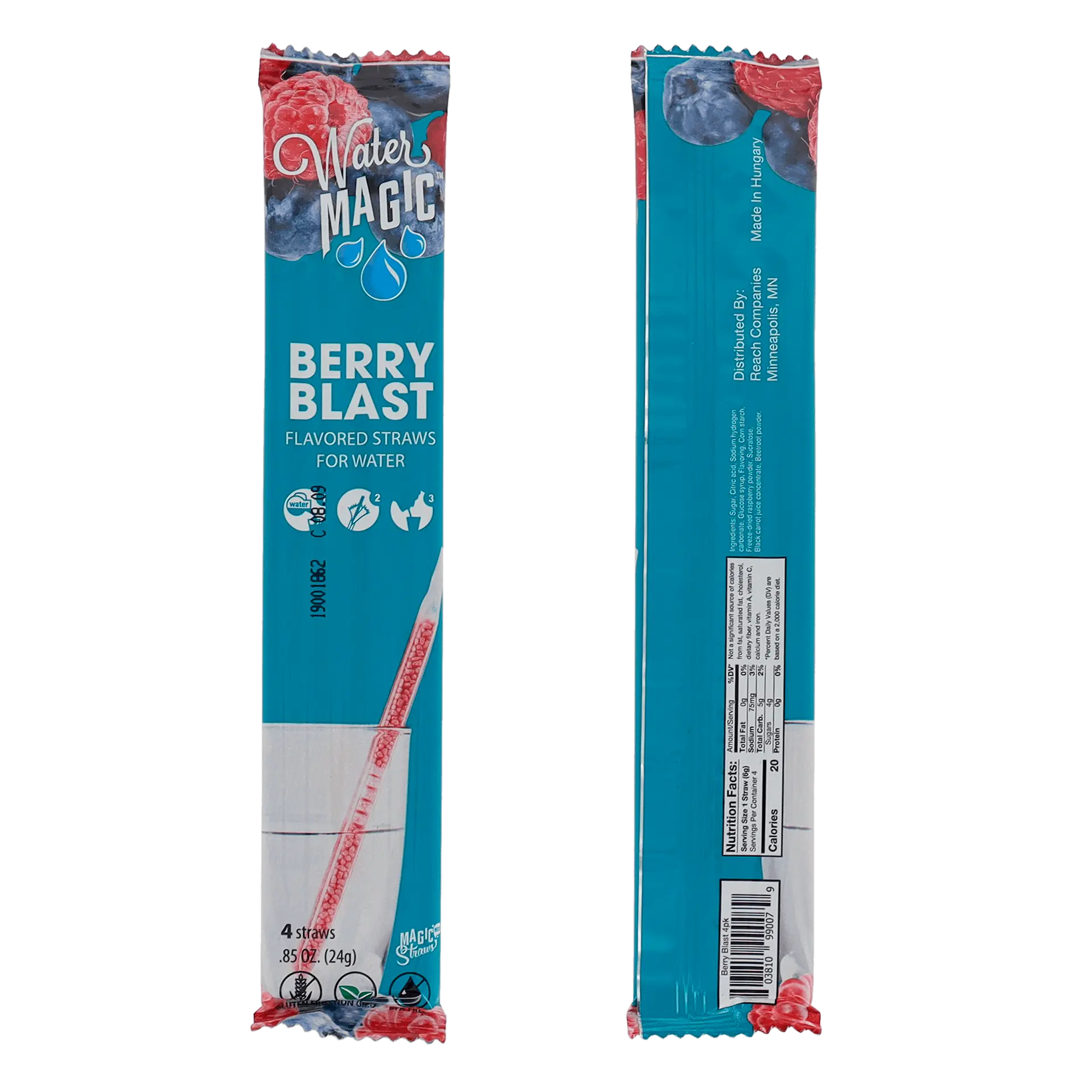 Milk Magic Water Magic Straws - Berry Blast