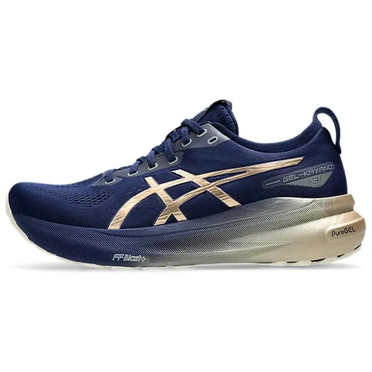 ASICS GEL Kayano 31 Platinum Blue Expanse Champagne Versatile Comfort Low Top Running Shoes Men's 1011B950-400