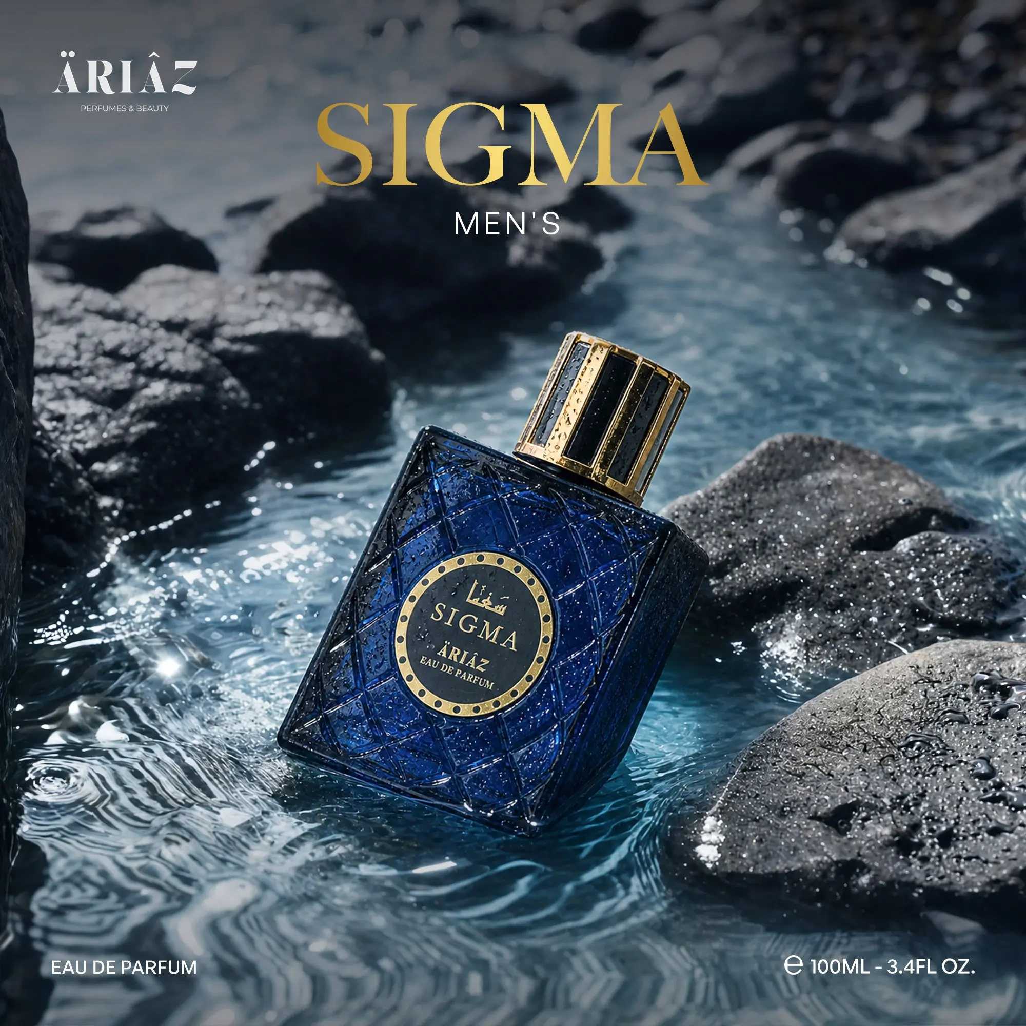 Sigma by ARIAZ 3.4oz/100ml Eau De Parfum for Men – Aromatic Spicy