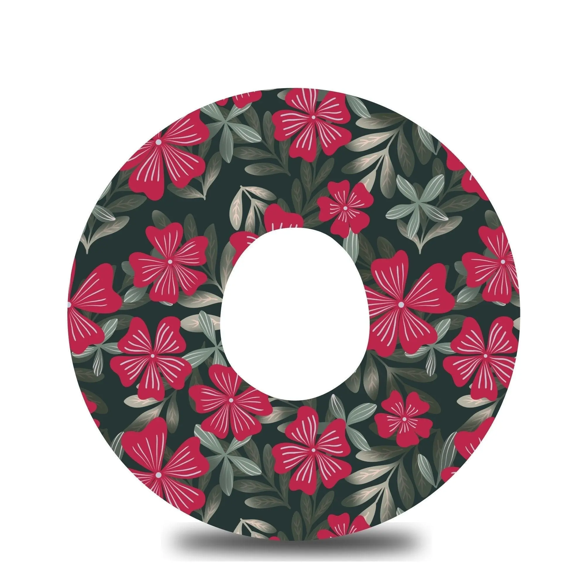 Goodnight Red Blooms Dexcom G7 Tape