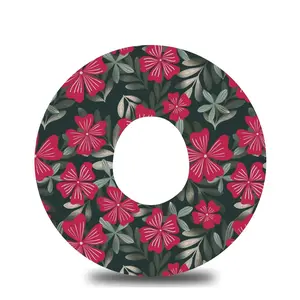 Goodnight Red Blooms Dexcom G7 Tape