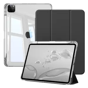 Kenke Magnetic Detachable Tablet Case DIY Clear Back Auto Sleep/Wake with Pencil Holder for iPad 11th Gen 11", Air 6th/7th Gen 11", 10th Gen 10.9", Air 4th/5th Gen 10.9", 7th/8th/9th Gen 10.2"