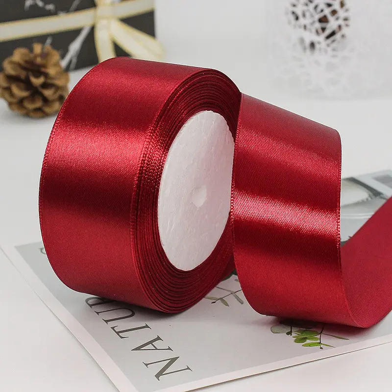 Colorful Satin Ribbon Roll, 25 Yard X 4 Inch Wide, Perfect for Gift Wrapping Supplies, Gift Box Wrapping, Holiday Party Decorations, Flower Bouquets, Wedding Crafts, Elegant Packaging