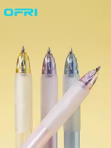 OFRI 3-Color Erasable Gel Pen, Quick-Dry Ink, Built-in Eraser, Non-Toxic & Comfort Grip, Ideal for Note-Taking & Correction