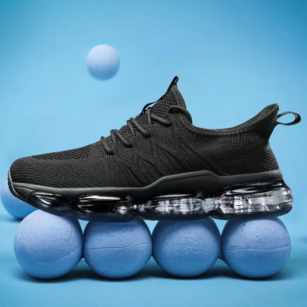 Mens Air Cushion Running Shoes Lightweight Breathable for Treadmill Wear,Cushion Casual Mesh Walking Fashion Sneakers for Daily Wear,Tennis Breathable Sport Gym Fitness Cross Trainers