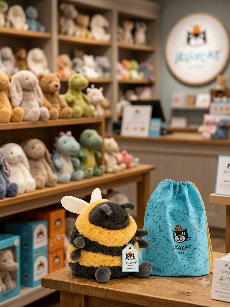 Jellycat Albee Bee Stuffed Animal | Fast US Shipping | Gift Bag Included | Cute Collectible Plush