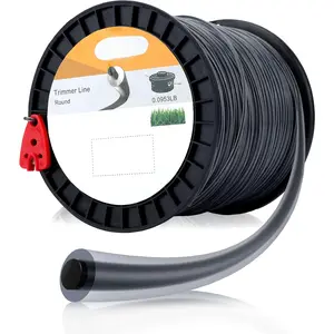 3-Pound .095" Heavy-Duty Professional Round Trimmer Line in Spool with Line  Compatible with Troy Bilt Poulan Ryobi Echo STHIL WeedEater Craftsman Black and Decker Bruch