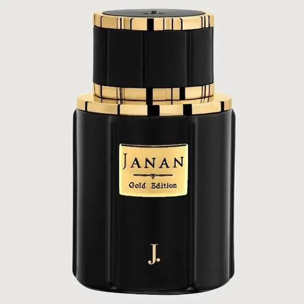J. Fragrances JANAN Gold Edition Men's 3.4 fl oz (100ml) EDP Liquid Aromatic Citrus Woody Masculine Fragrance - Black Currant, Earthy Leather, Musk, Vanilla, Bold Elegant Confidence-Boosting Daywear Evening Fragrance Cologne