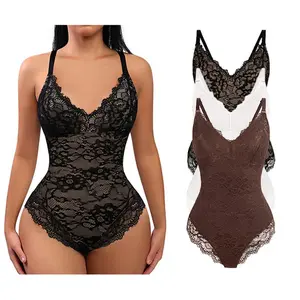 FeelinGirl #Livestream Lace Bodysuit Sexy Seamless Womenswear Shapewear for Women comfort stretchy tummy compression for lady